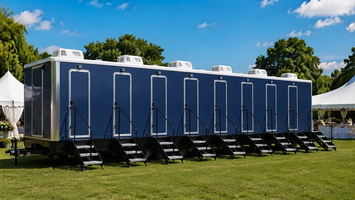 8 Stall Restroom Trailer in Porterville, CA