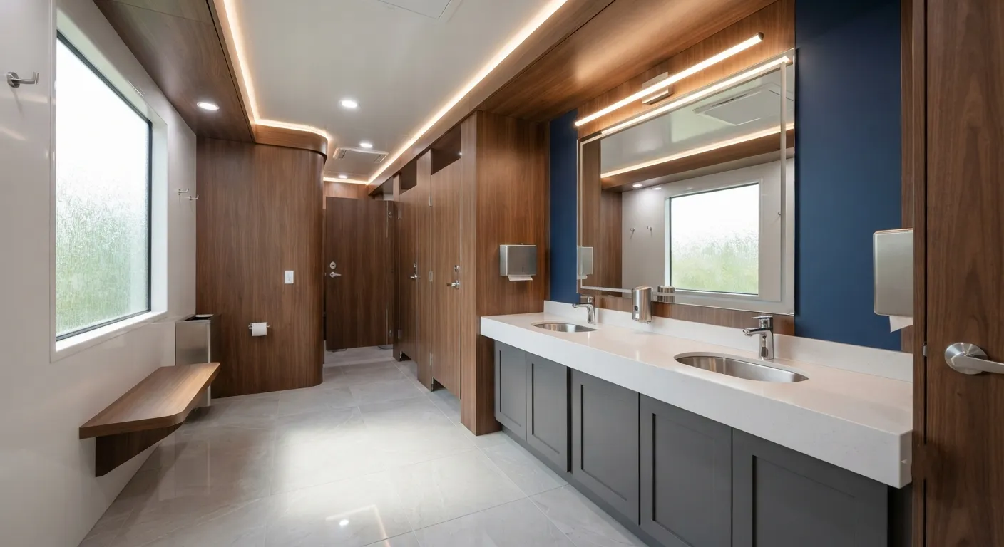 Luxury Restroom Trailer in Porterville, CA